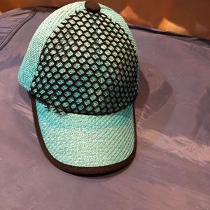 Baseball cap black mesh overlay